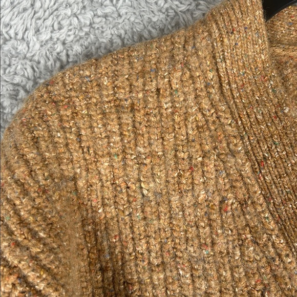 MADEWELL Long Sleeve Some Wool Cropped V- Neck, Button-Up Sweater, Size L - Picture 6 of 15